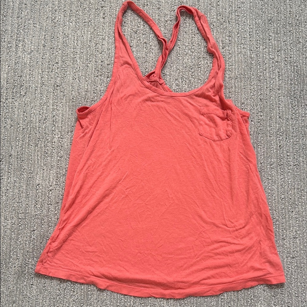 Aerie Pink Sleeveless Backless Tank Top